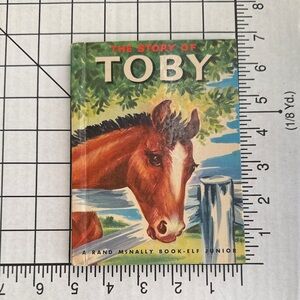 Vintage 1949 “The Story of Toby” Elf Junior Book – Rand McNally – Illustrated